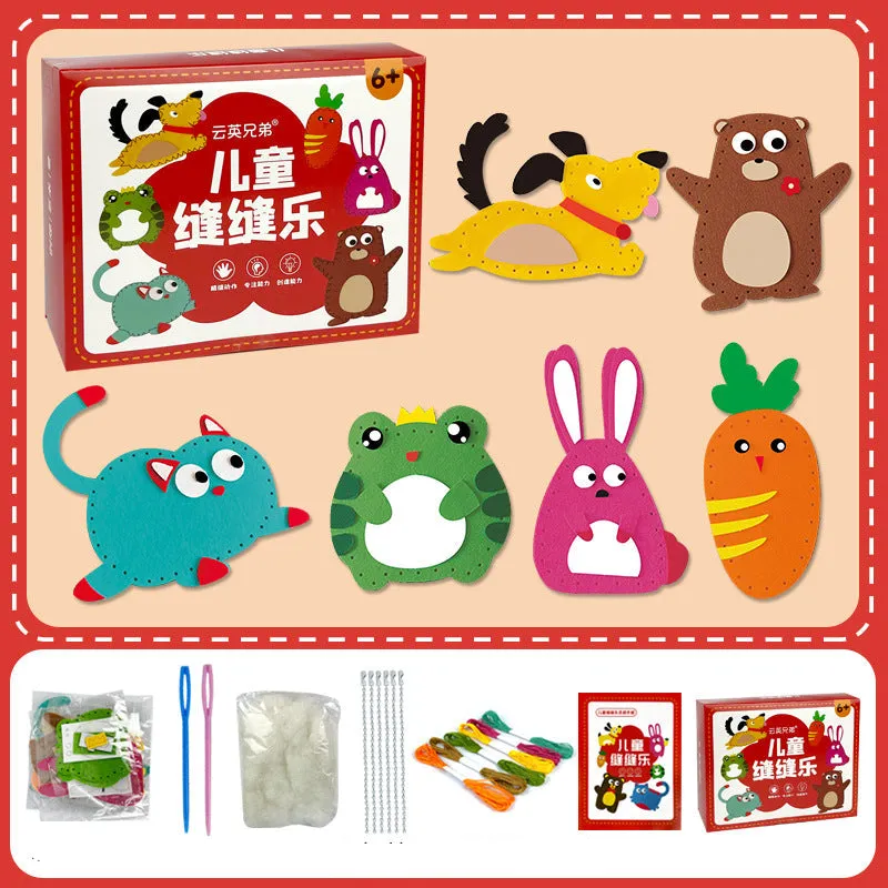 Safe Felt Animal Set to Sew Yourself