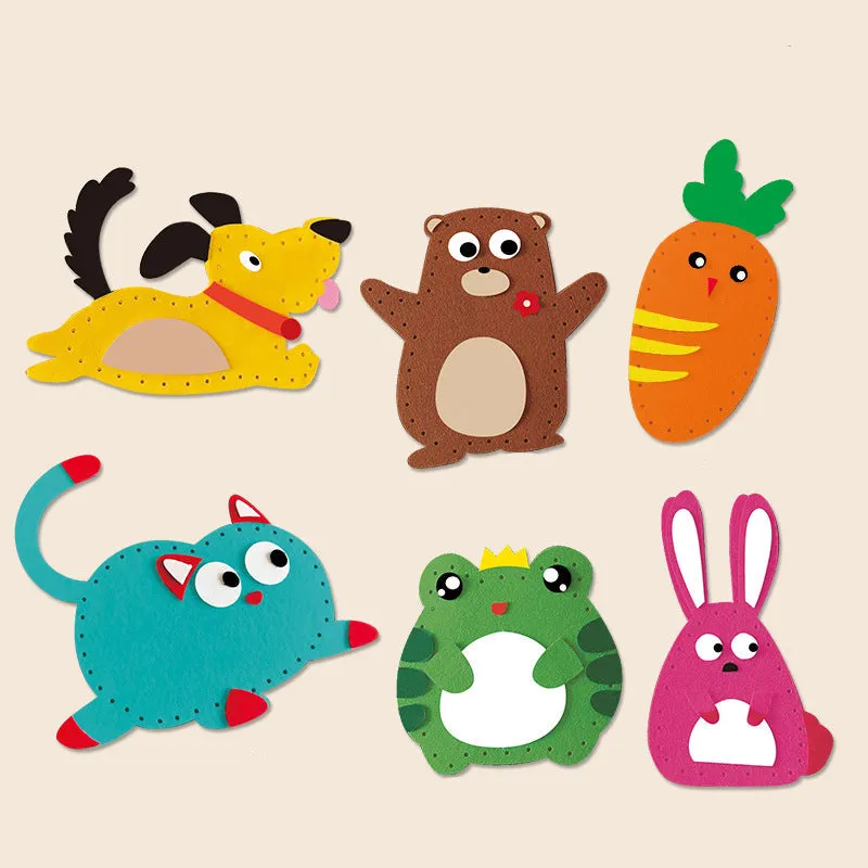 Safe Felt Animal Set to Sew Yourself