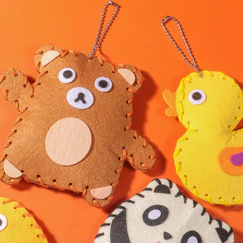 Safe Felt Animal Set to Sew Yourself