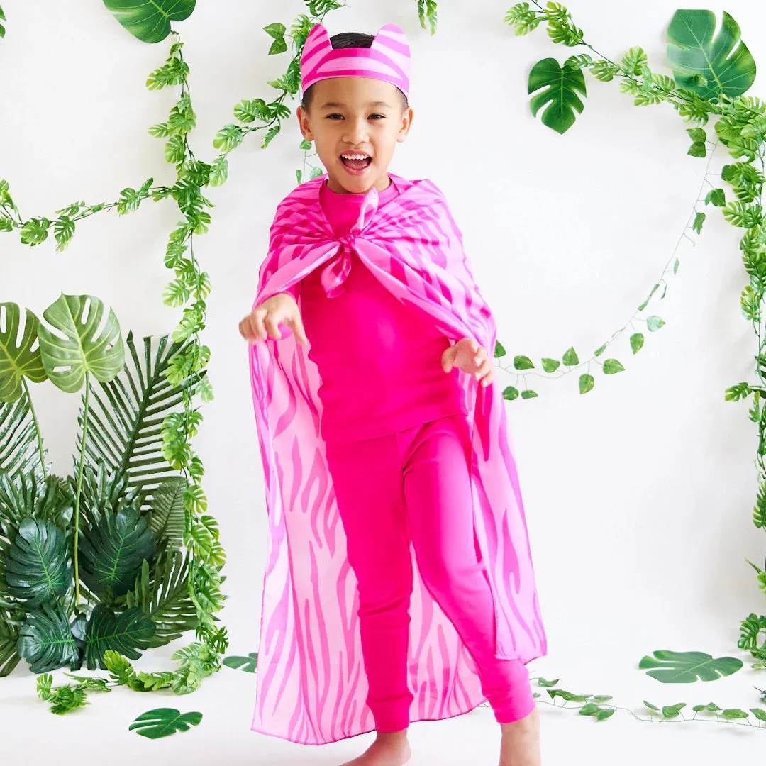 Sarah's Silks Costume - Pink Tiger