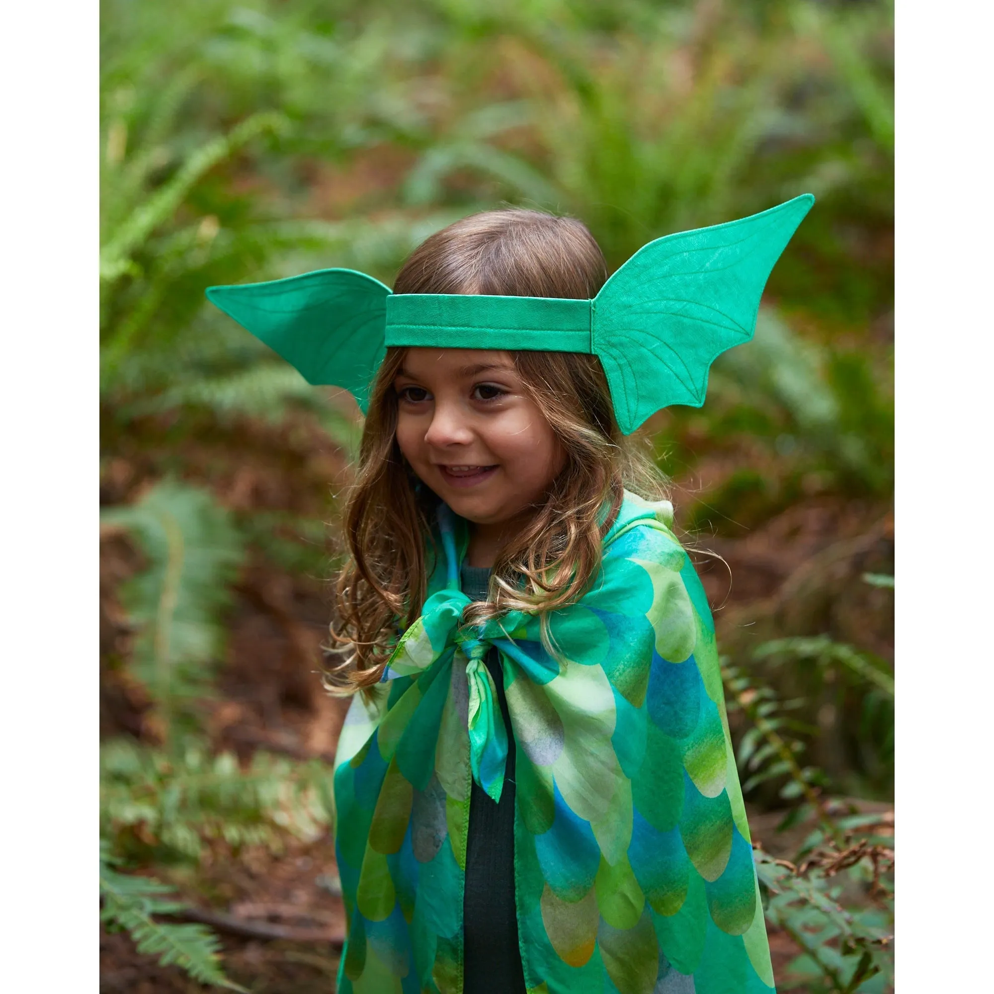 Sarah's Silks Crown - Green Dragon Ears