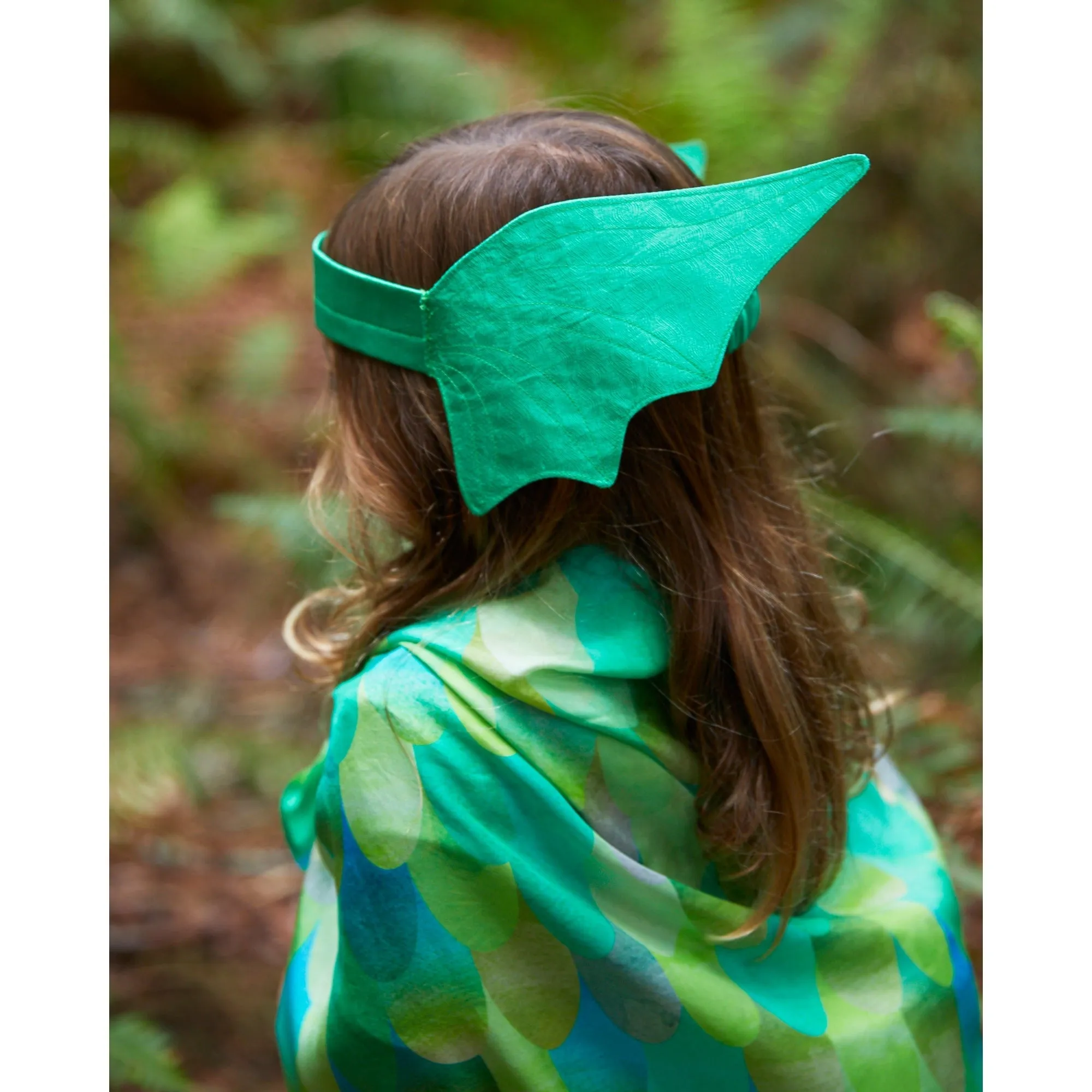 Sarah's Silks Crown - Green Dragon Ears