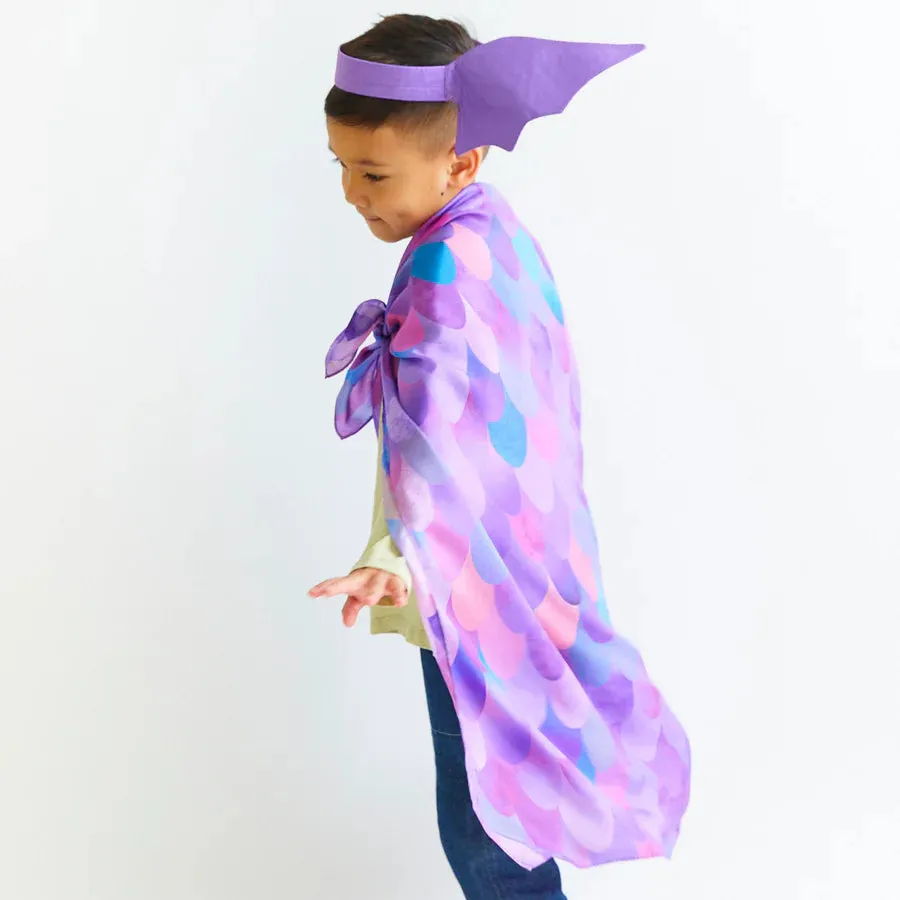 Sarah's Silks Playsilk - Purple Dinosaur