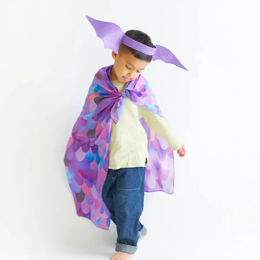 Sarah's Silks Playsilk - Purple Dinosaur