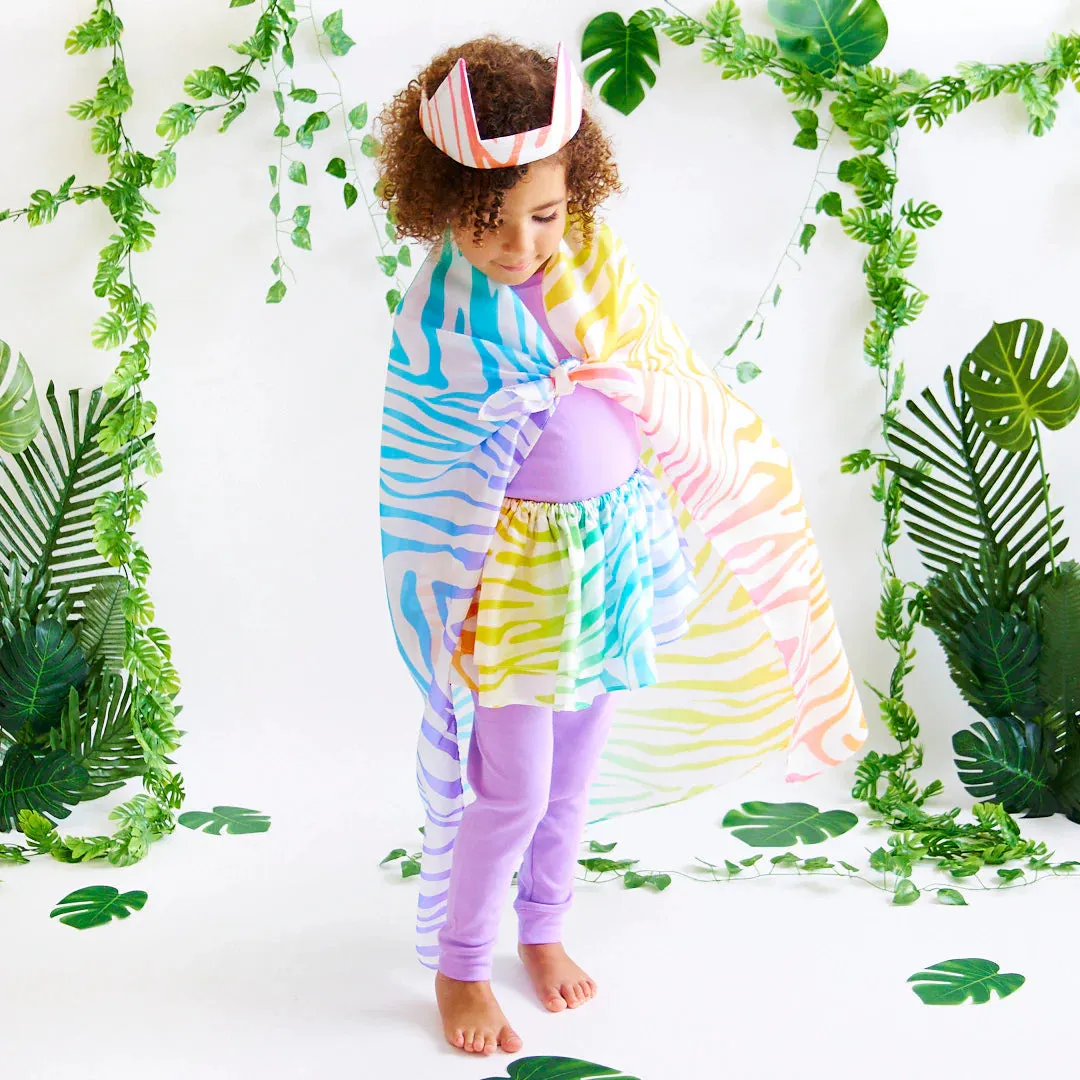 Sarah's Silks Playsilk - Rainbow Zebra