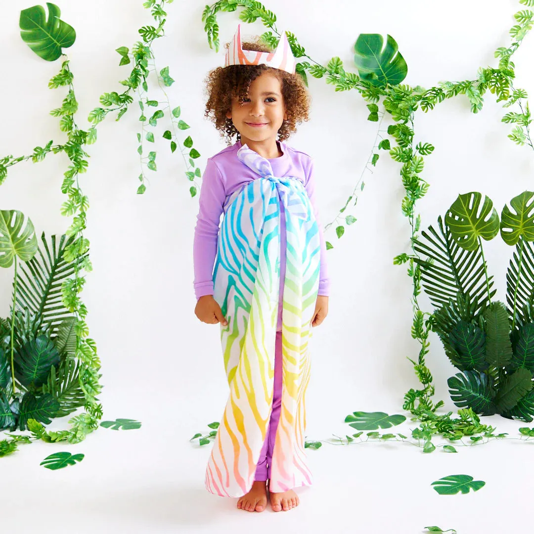 Sarah's Silks Playsilk - Rainbow Zebra