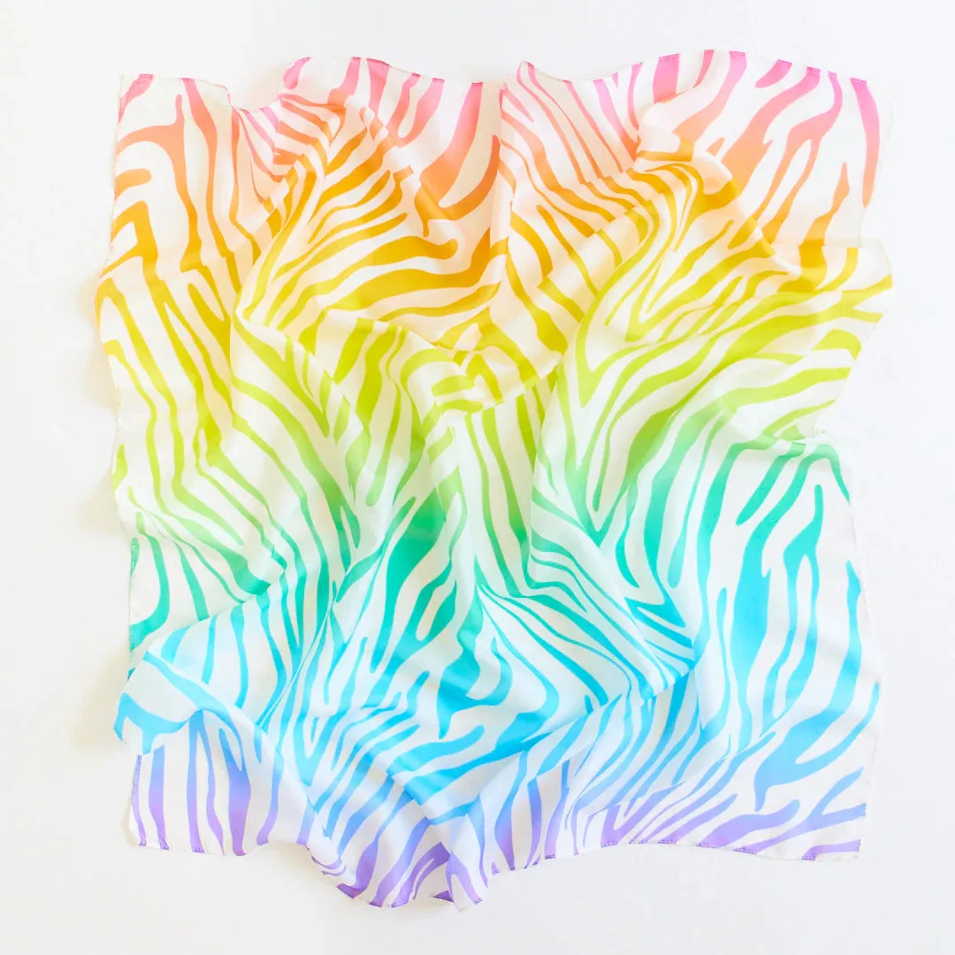 Sarah's Silks Playsilk - Rainbow Zebra