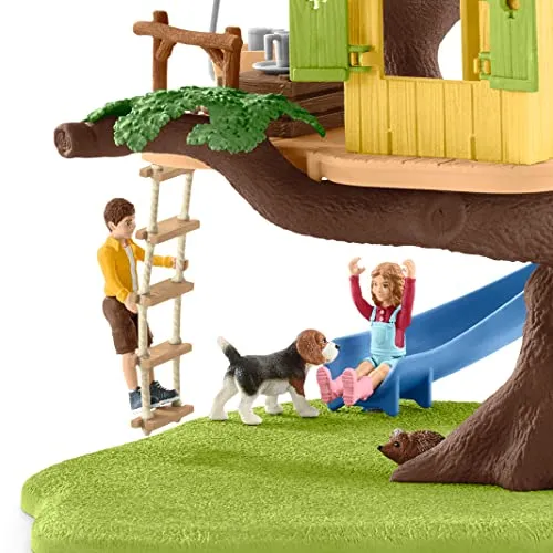 Schleich Farm World, Farm Animal Gifts for Kids, Adventure Tree House with Animal Figurines and Accessories 28-Piece Set, Ages 3 
