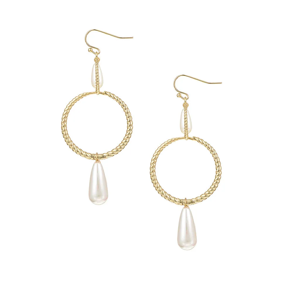 Sea Breeze 3 in 1 Pearl Drop Earrings