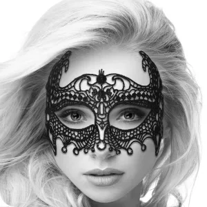 Shots Toys Black & White Lace Empress Eye-Mask