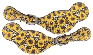 Showman Spur Straps Printed Leather