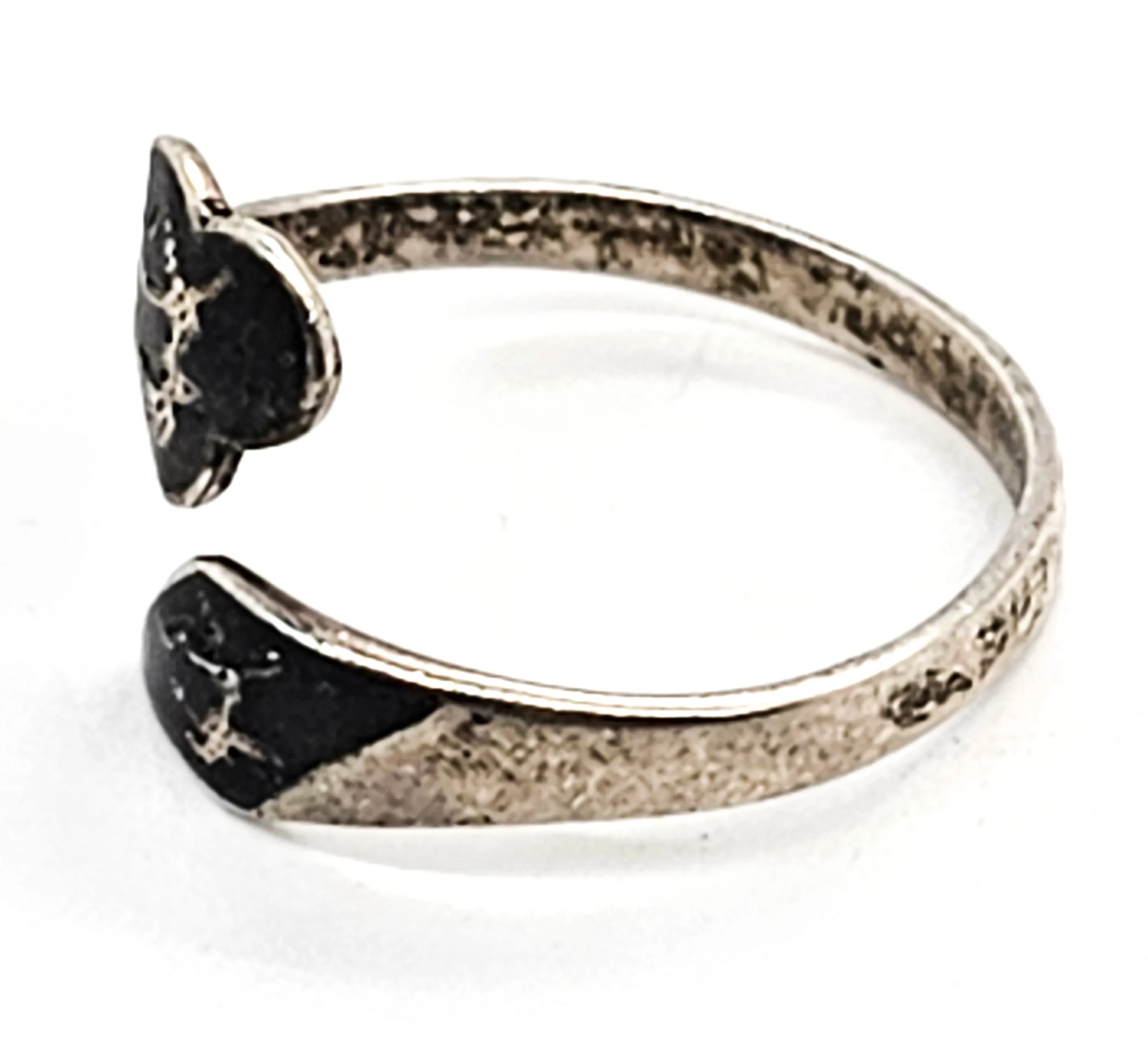 Siam Maleka goddess of lightning dancing sterling silver torsade vintage wrap ring