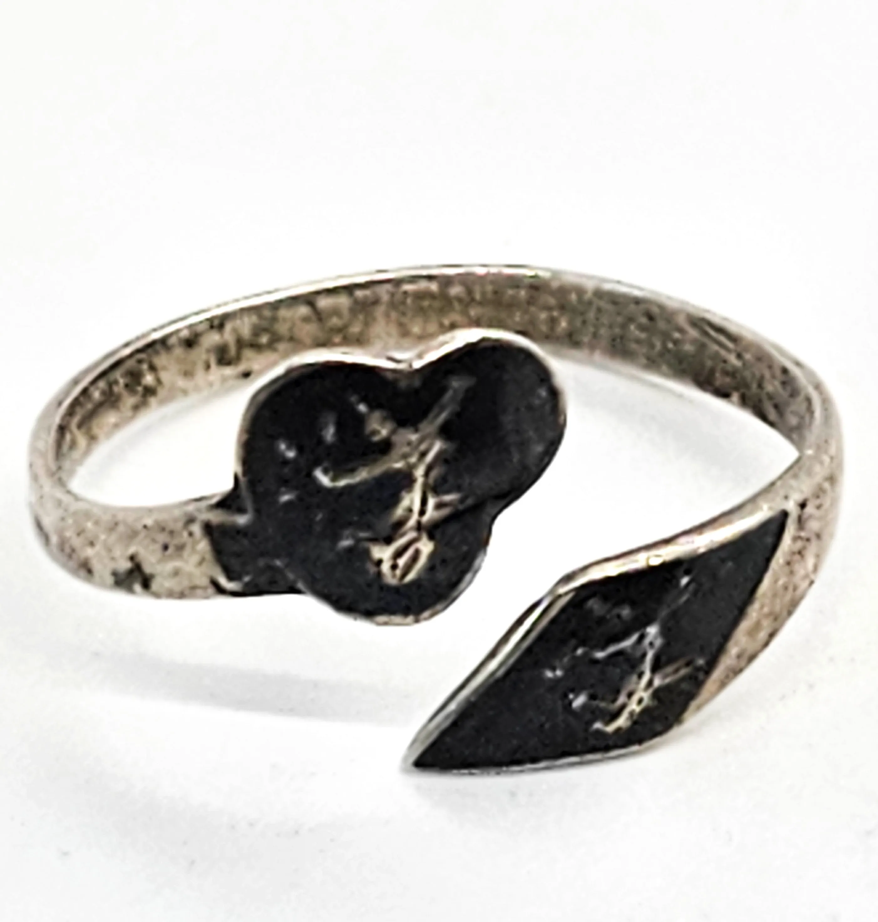 Siam Maleka goddess of lightning dancing sterling silver torsade vintage wrap ring