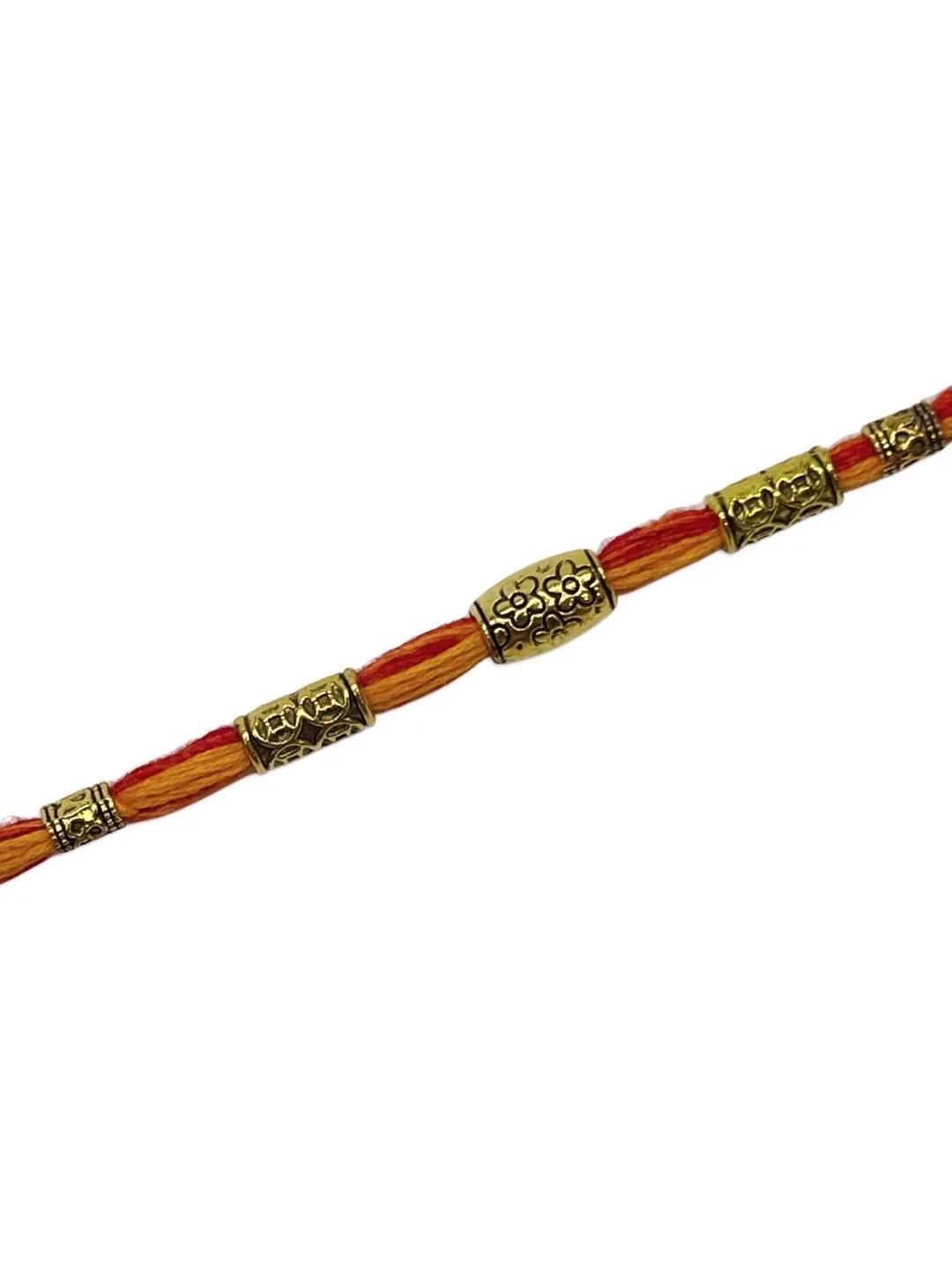 Simple Beautiful Beaded Rakhi Mauli Thread Rakhee For Raksha Bandhan