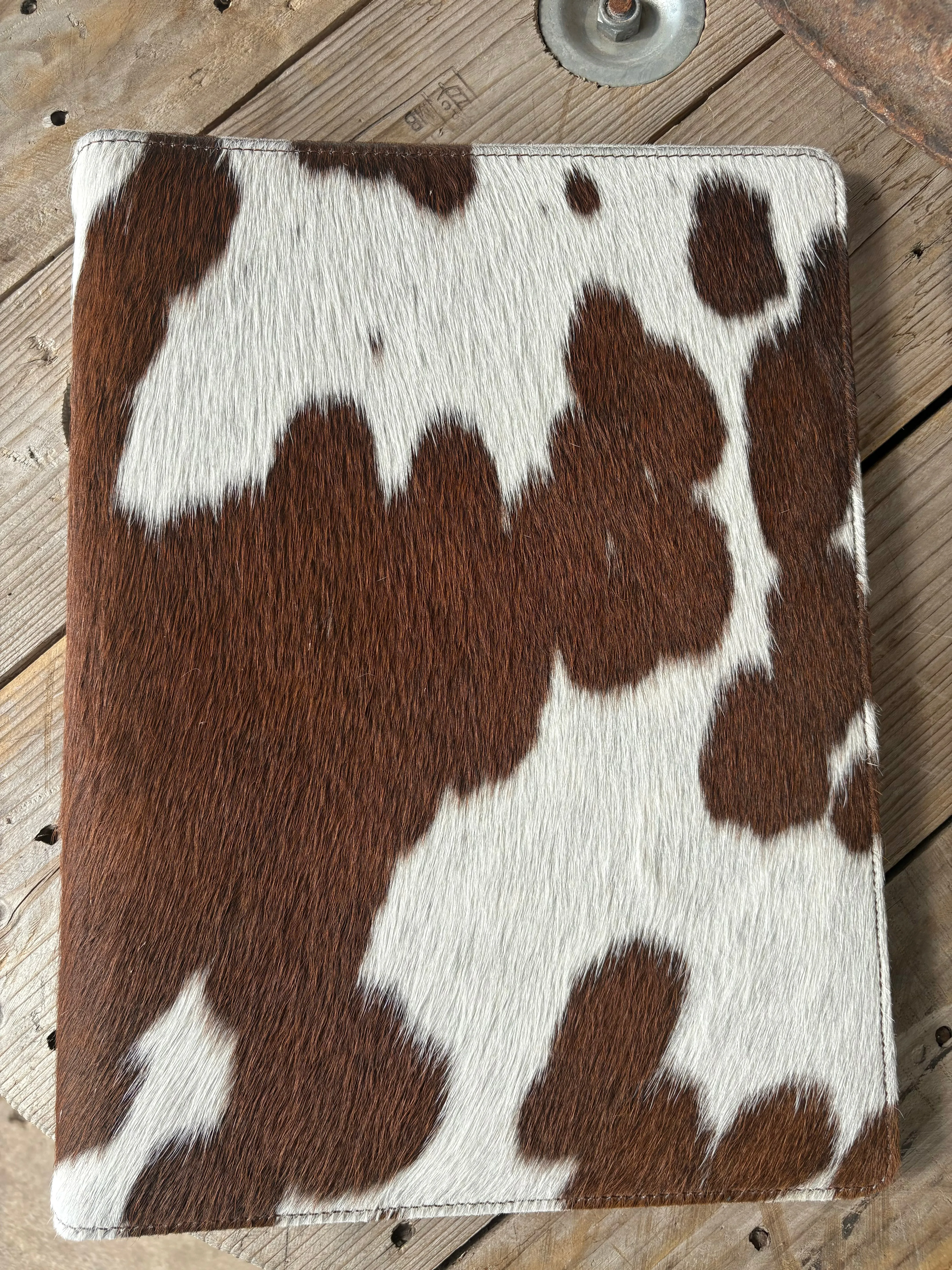 Simple Cowhide Binder - Tan Leather