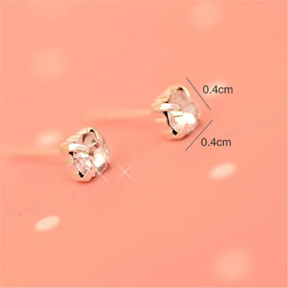 Simple Design Hollow Heart Simple Silver Drop Earrings