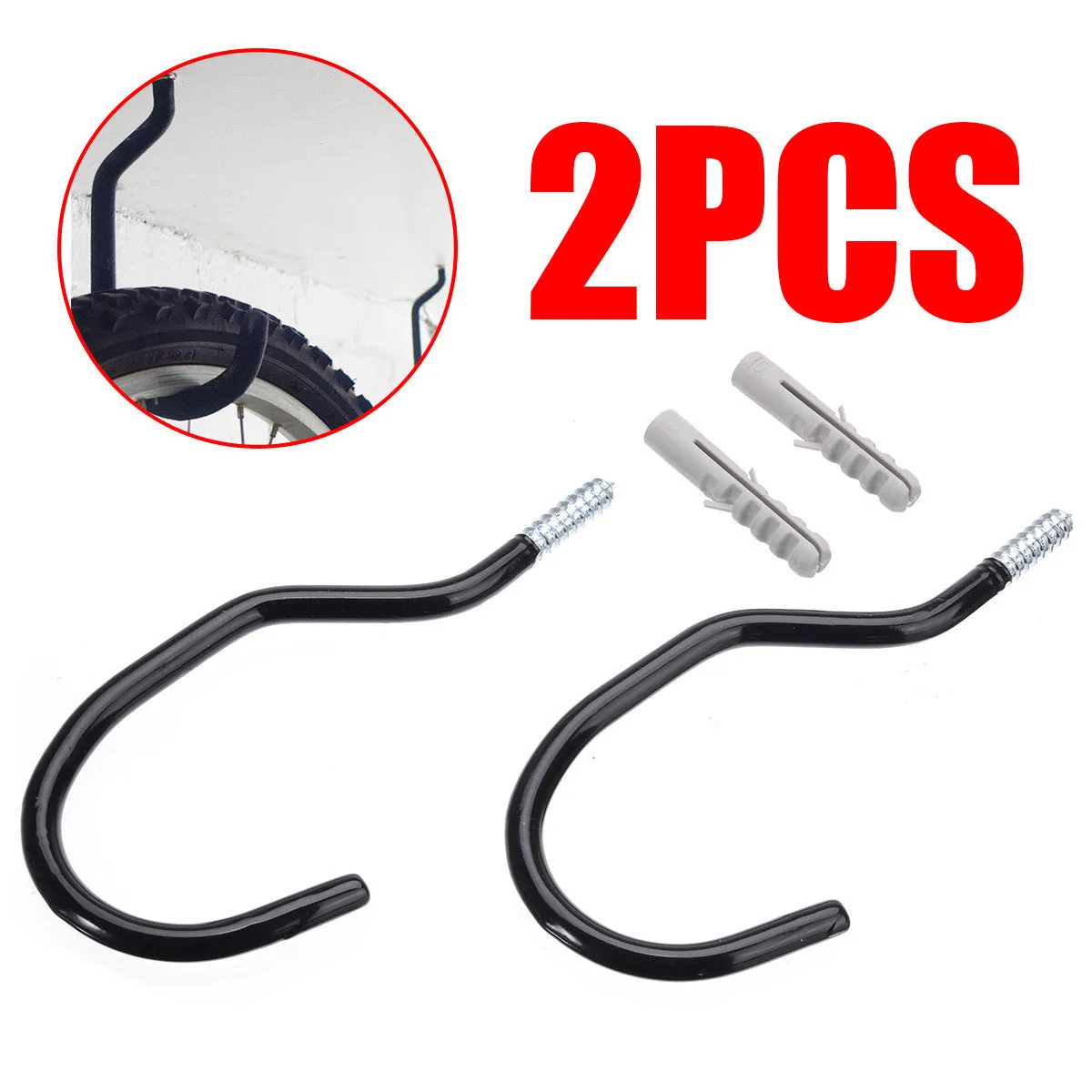 Simple Modern Bicycle Wall Metal Hook Storage