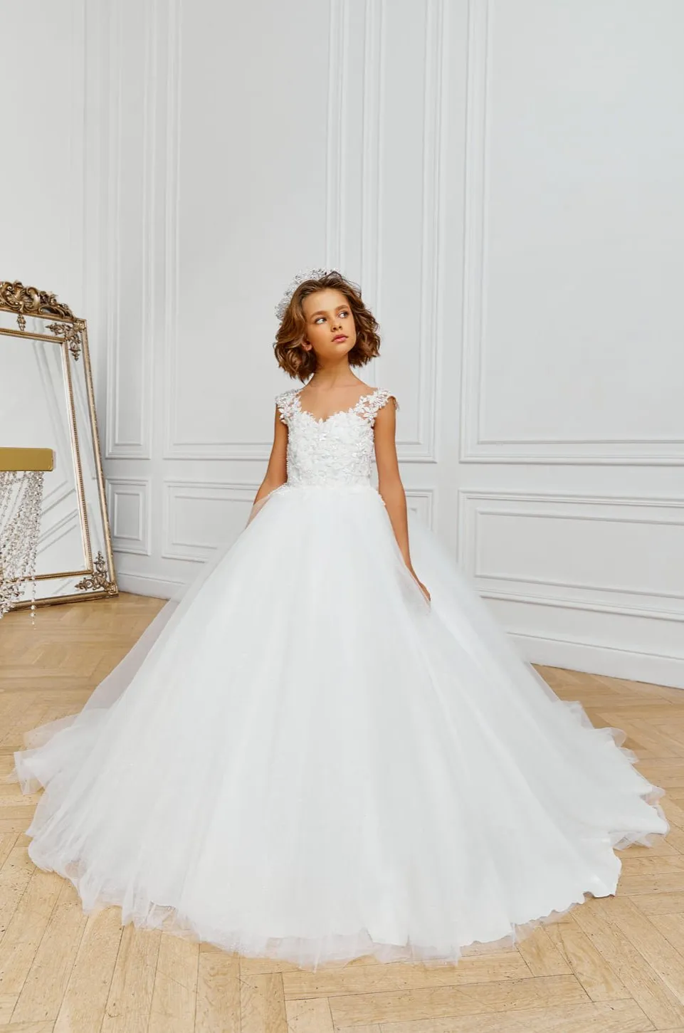 Sorento 2 piece Communion Outfit Dress and Organza Kaftan