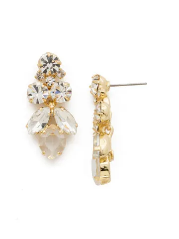 Sorrelli Petite Crystal Lotus Flower Earring