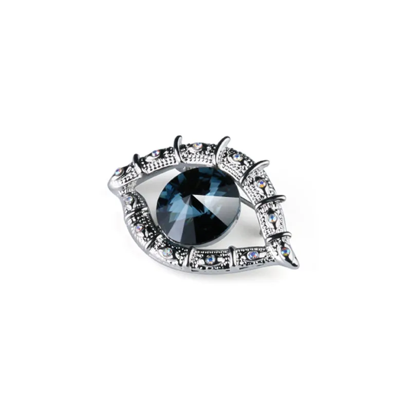 Sparkling Rhinestones Evil Eye Brooch Evil Eye Pin For Men Women