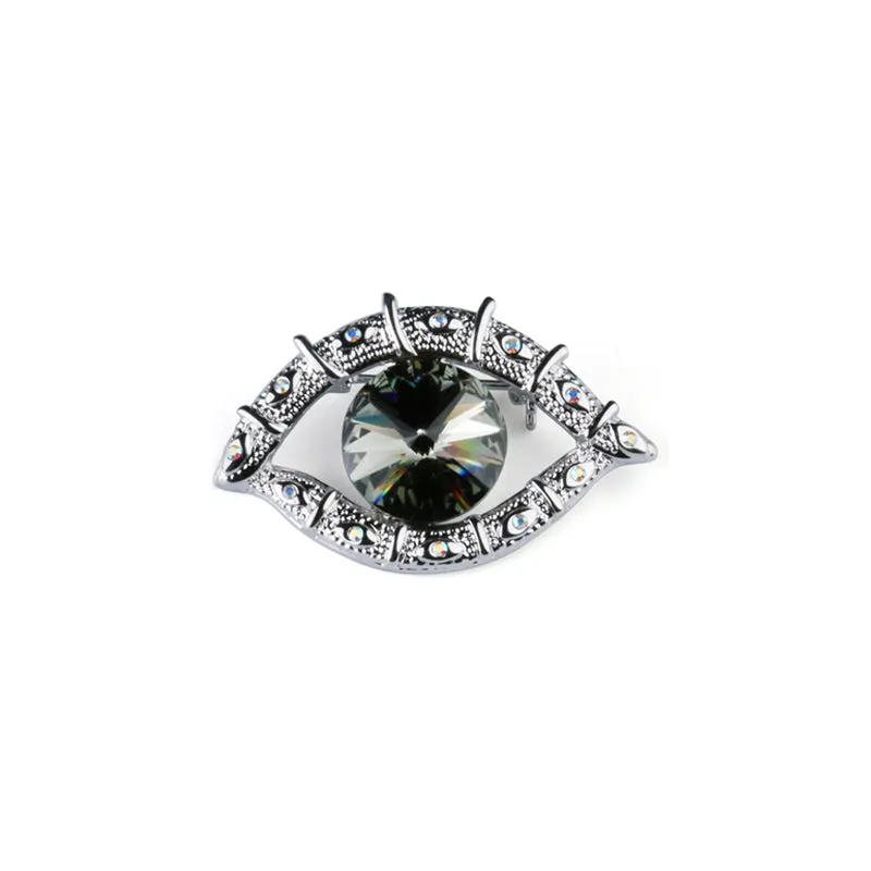 Sparkling Rhinestones Evil Eye Brooch Evil Eye Pin For Men Women