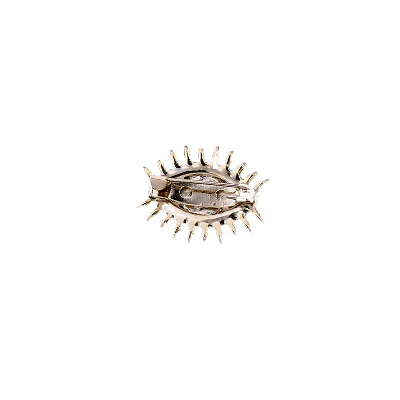 Sparkling Rhinestones Evil Eye Protection Pin Brooch