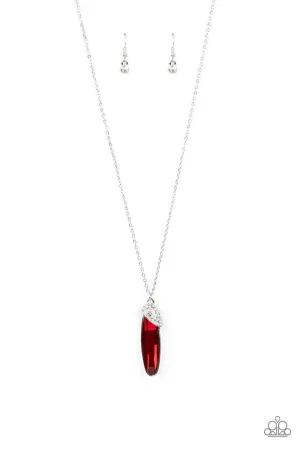 Spontaneous Sparkle Red Paparazzi Necklace