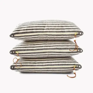 Striped Linen Lumbar Pillow