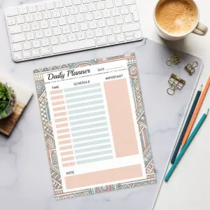 Stylish Geometrical Pattern Notepad Fuels Creativity