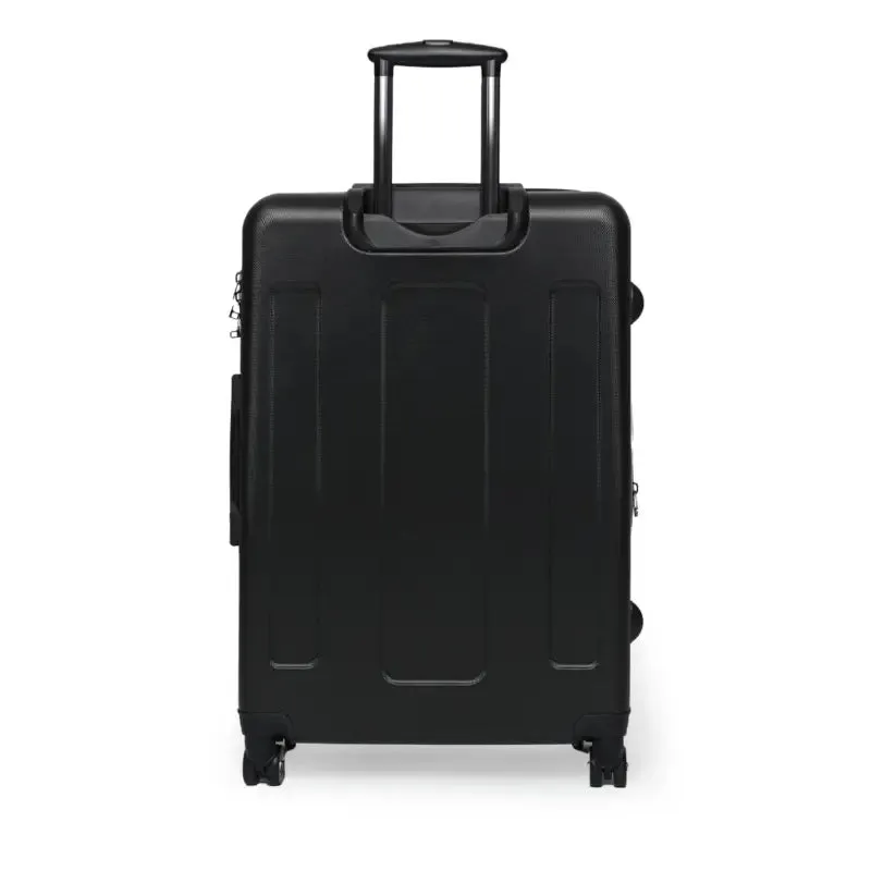 Stylish Travel with Colorful Geometric Pattern Suitcase