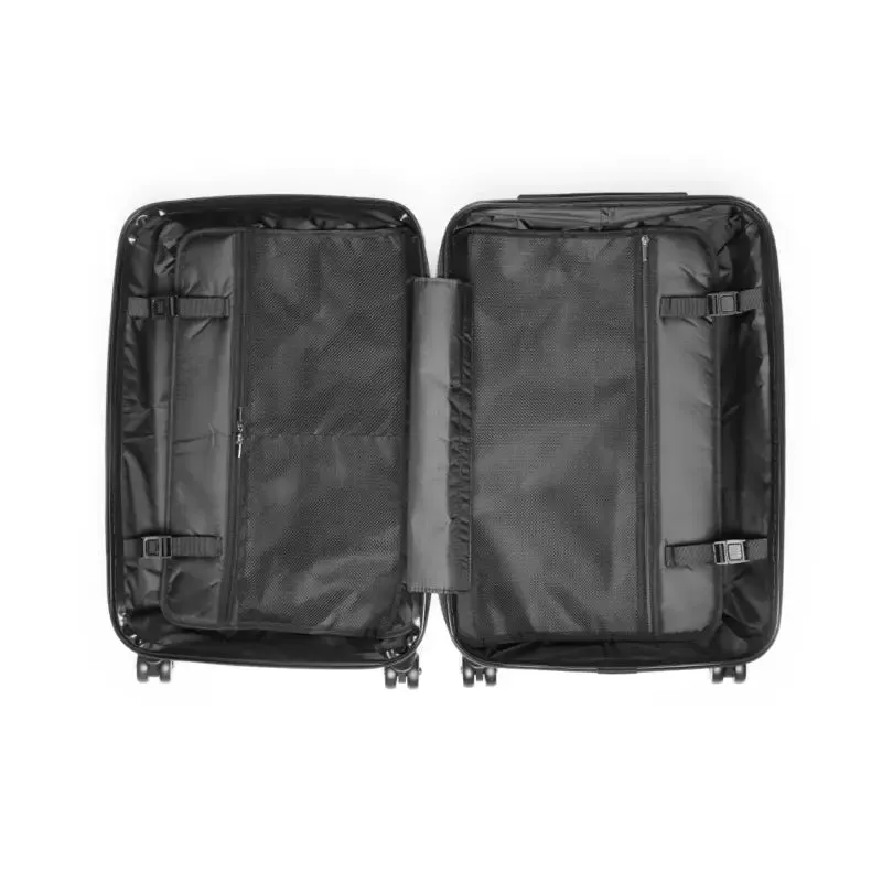 Stylish Travel with Colorful Geometric Pattern Suitcase