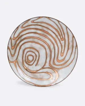 Swirling Enamel Plate