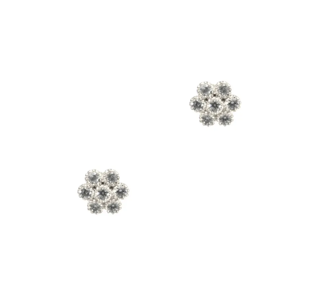 TAI CZ FLOWER STUDS - SILVER