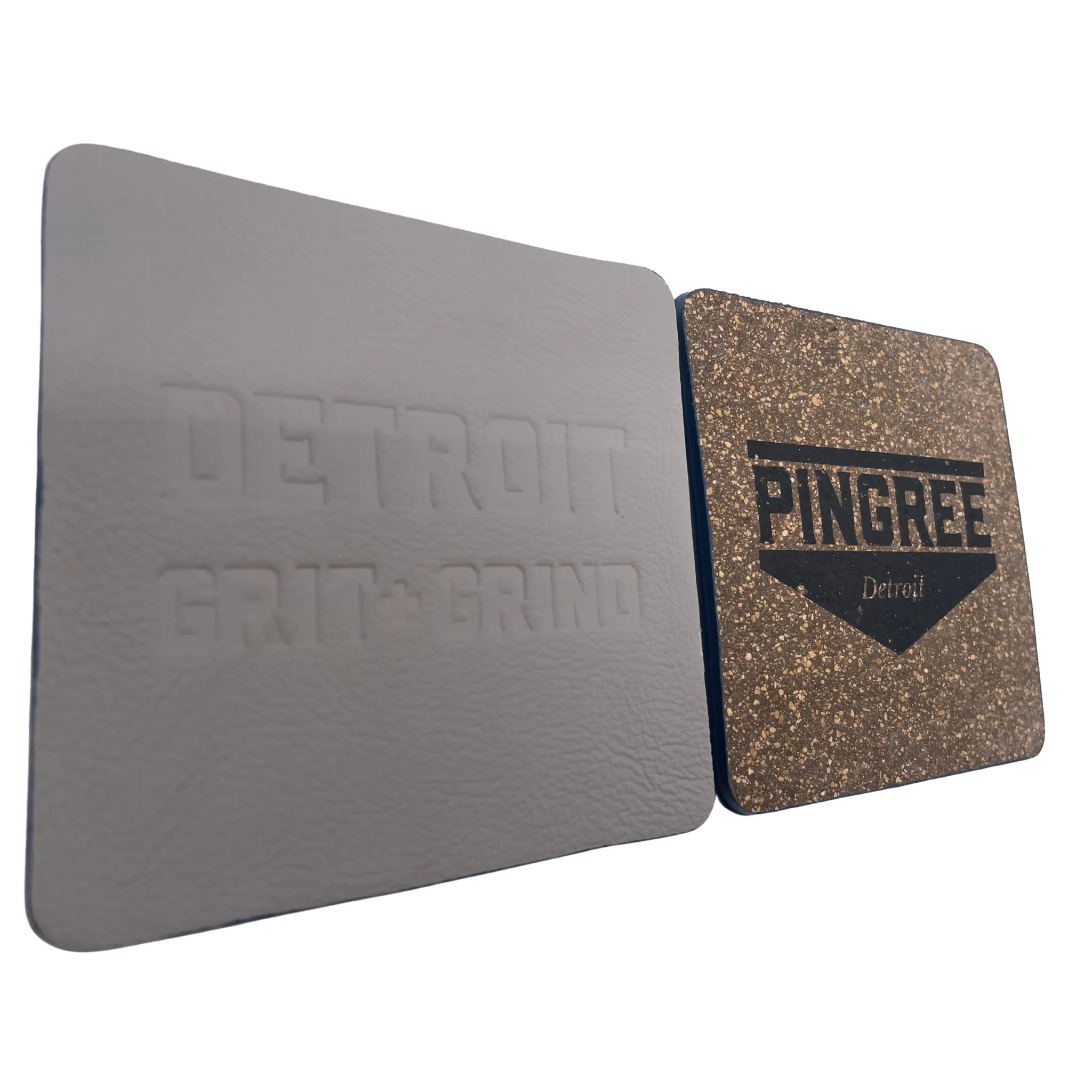 The “Detroit Grit   Grind” Corktown Coasters - Set of 2