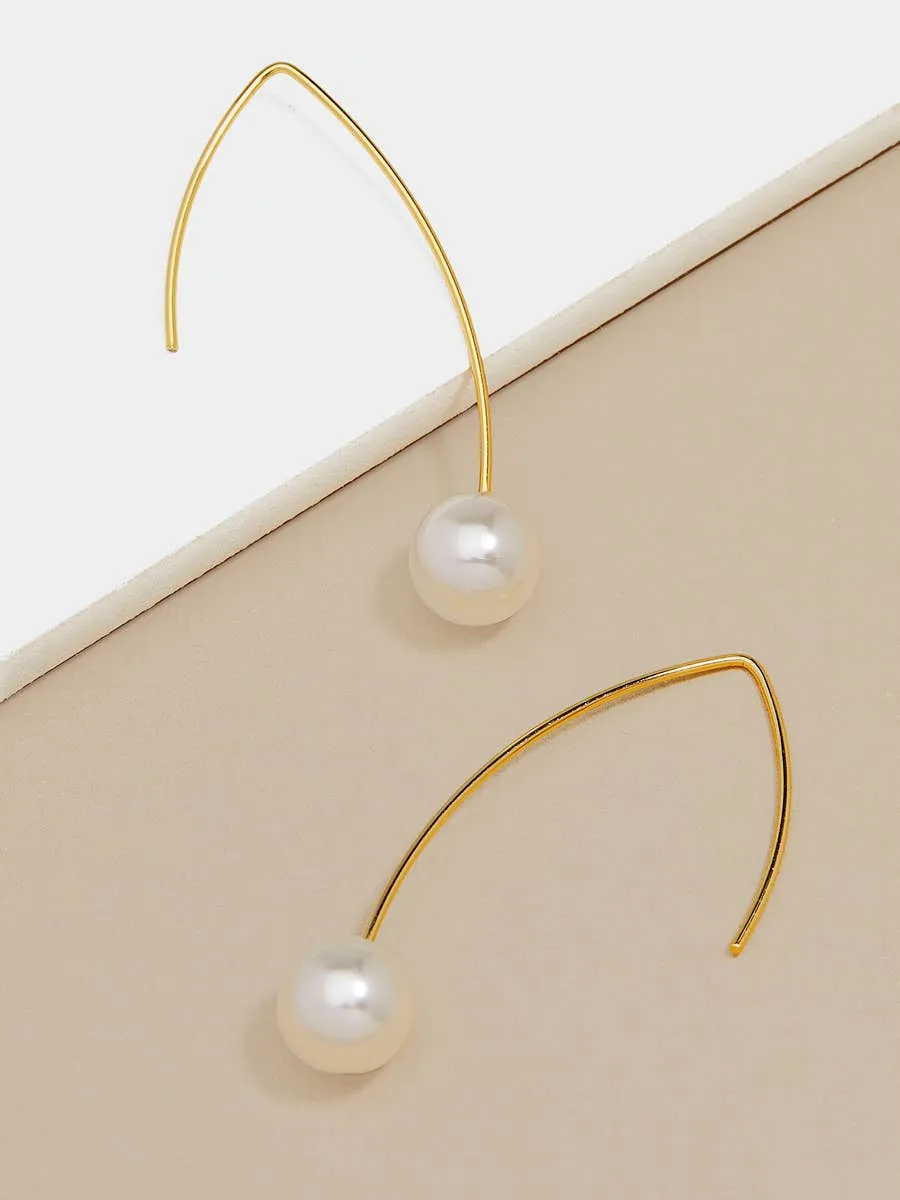Threader Pearl  Earring