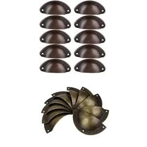 Tiny Store 20Pcs Bronze Cabinet Cup Handles Door Knob Wardrobe Drawer Pulls Cup Handles