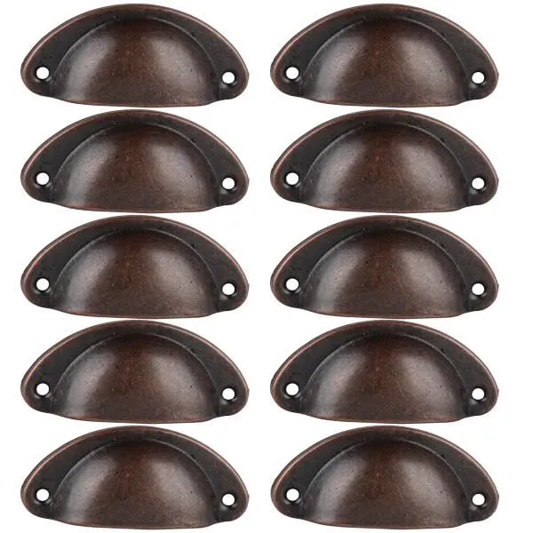 Tiny Store 20Pcs Bronze Cabinet Cup Handles Door Knob Wardrobe Drawer Pulls Cup Handles