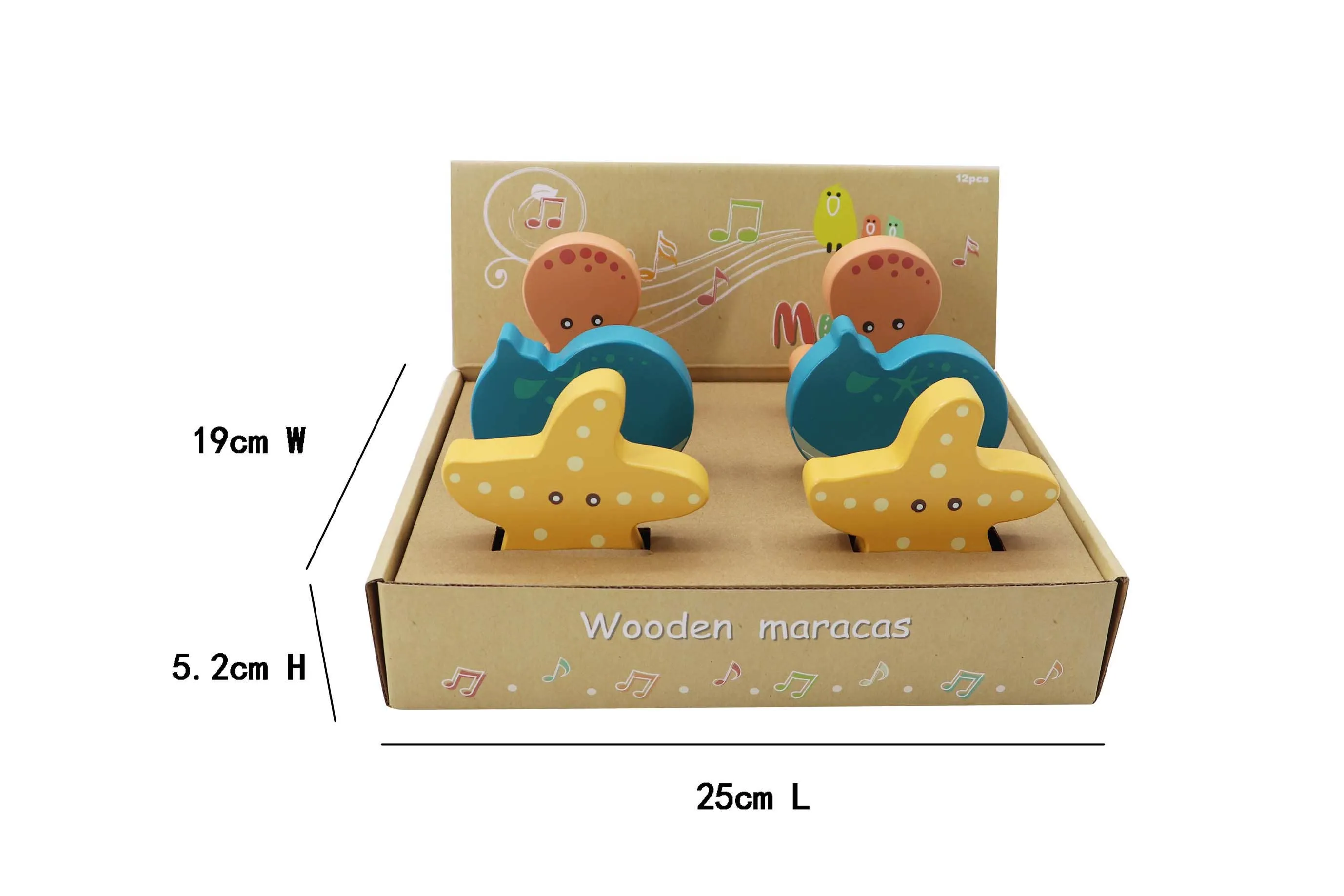 ToysLink - Wooden Sea Animal Maracas