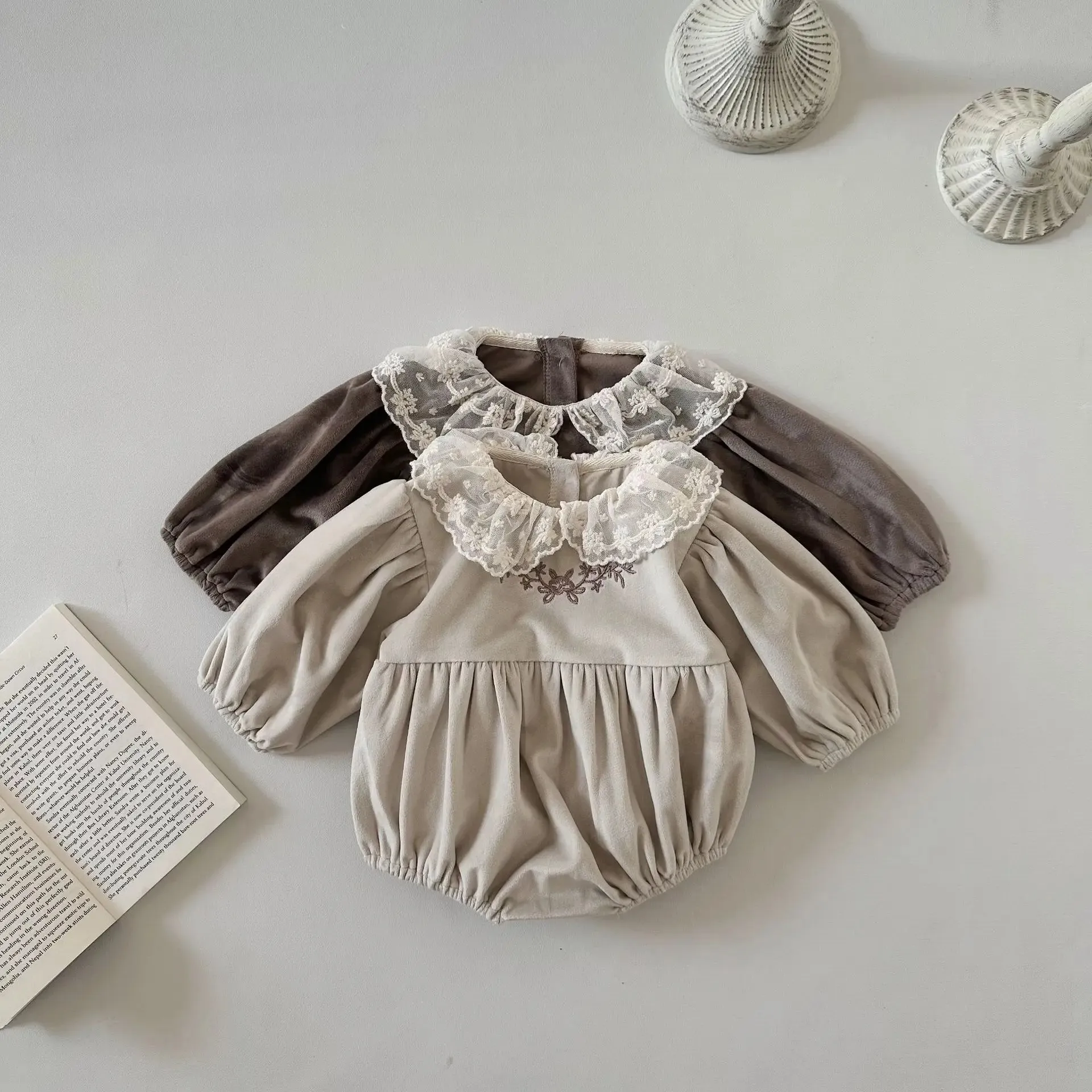 Velvet Lace Romper