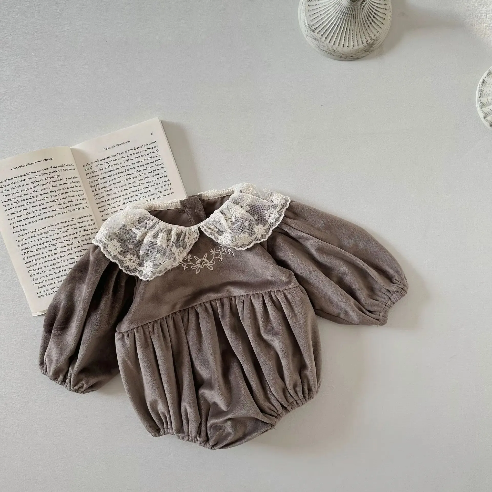 Velvet Lace Romper
