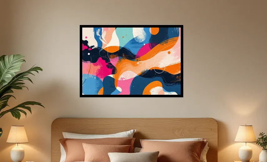 Vibrant Echoes of 1989 Wall Art Poster