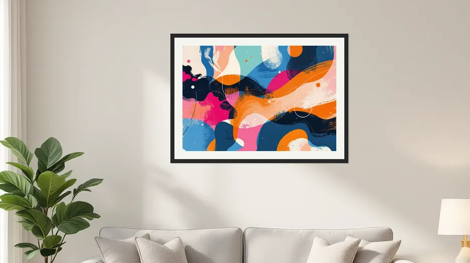 Vibrant Echoes of 1989 Wall Art Poster