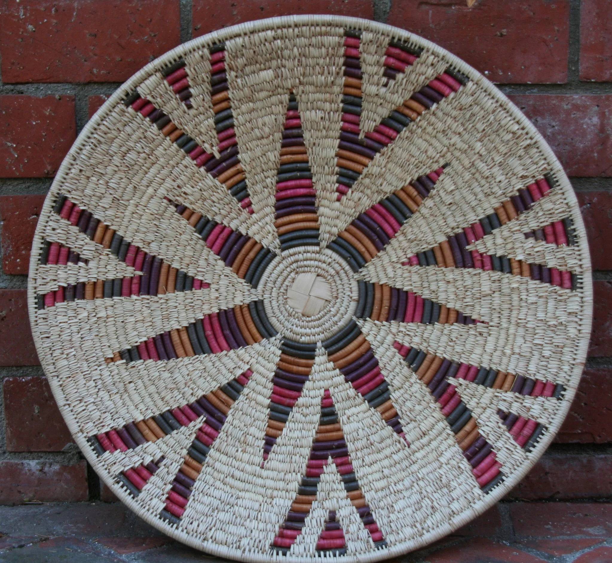 Vintage African Zulu Open Isiquabetho Basket 79"  X 25"D