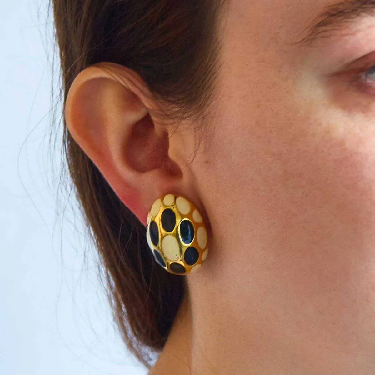 Vintage Alexis Kirk Dome Earrings