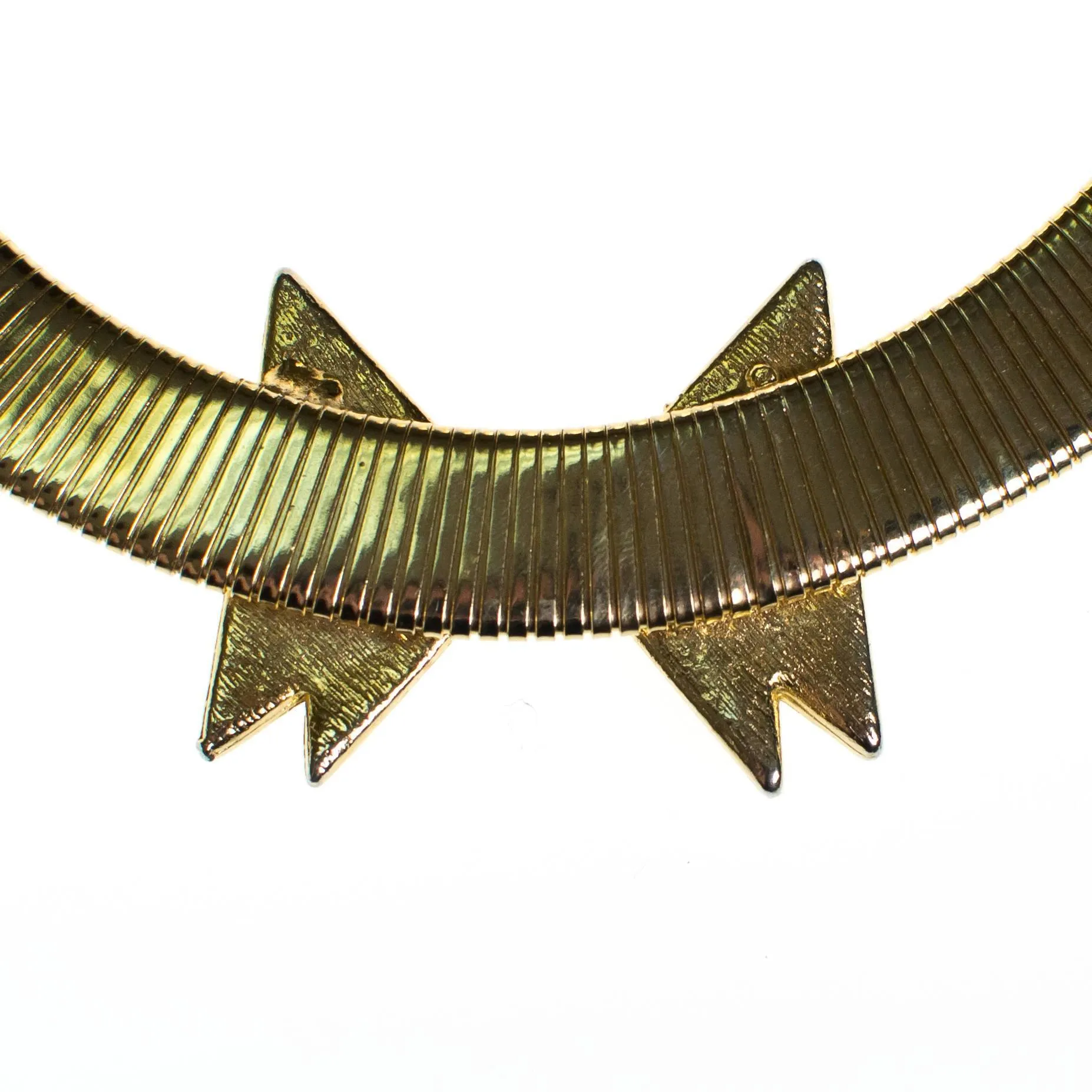 Vintage Black and Gold Bow Necklace