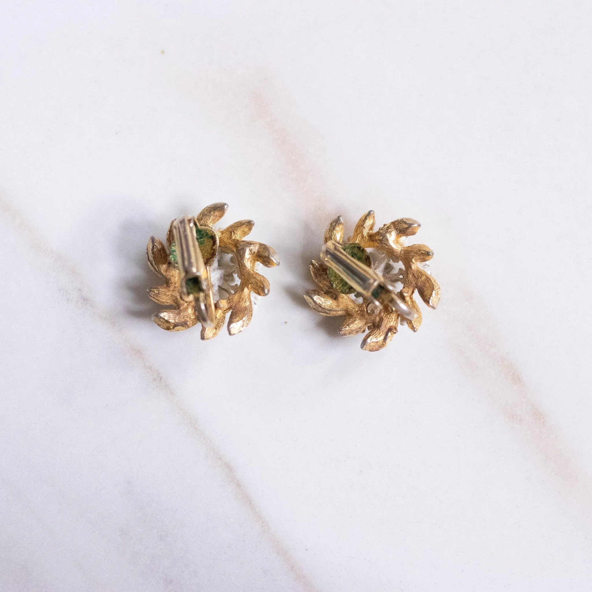 Vintage Daisy Pinwheel Earrings