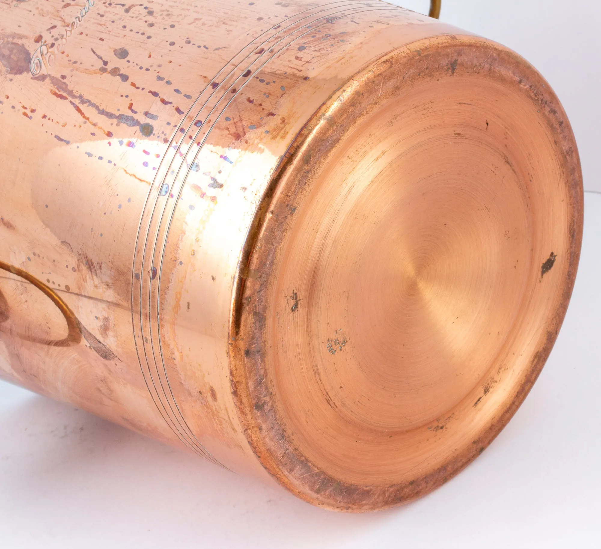Vintage French Copper Ice Bucket