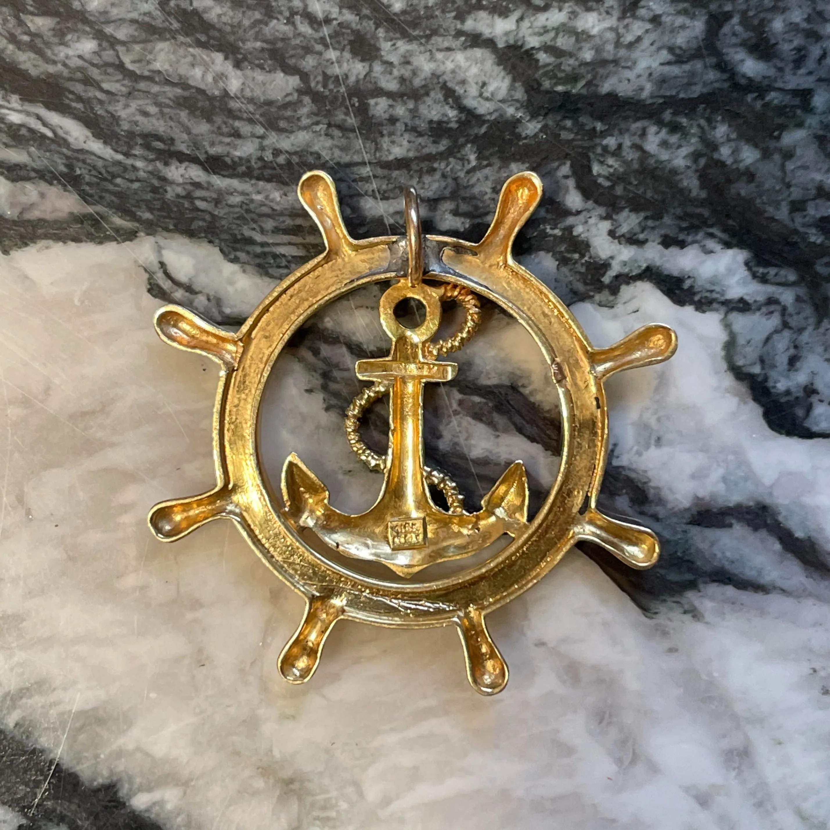 Vintage Italian 18k Nautical Pendant