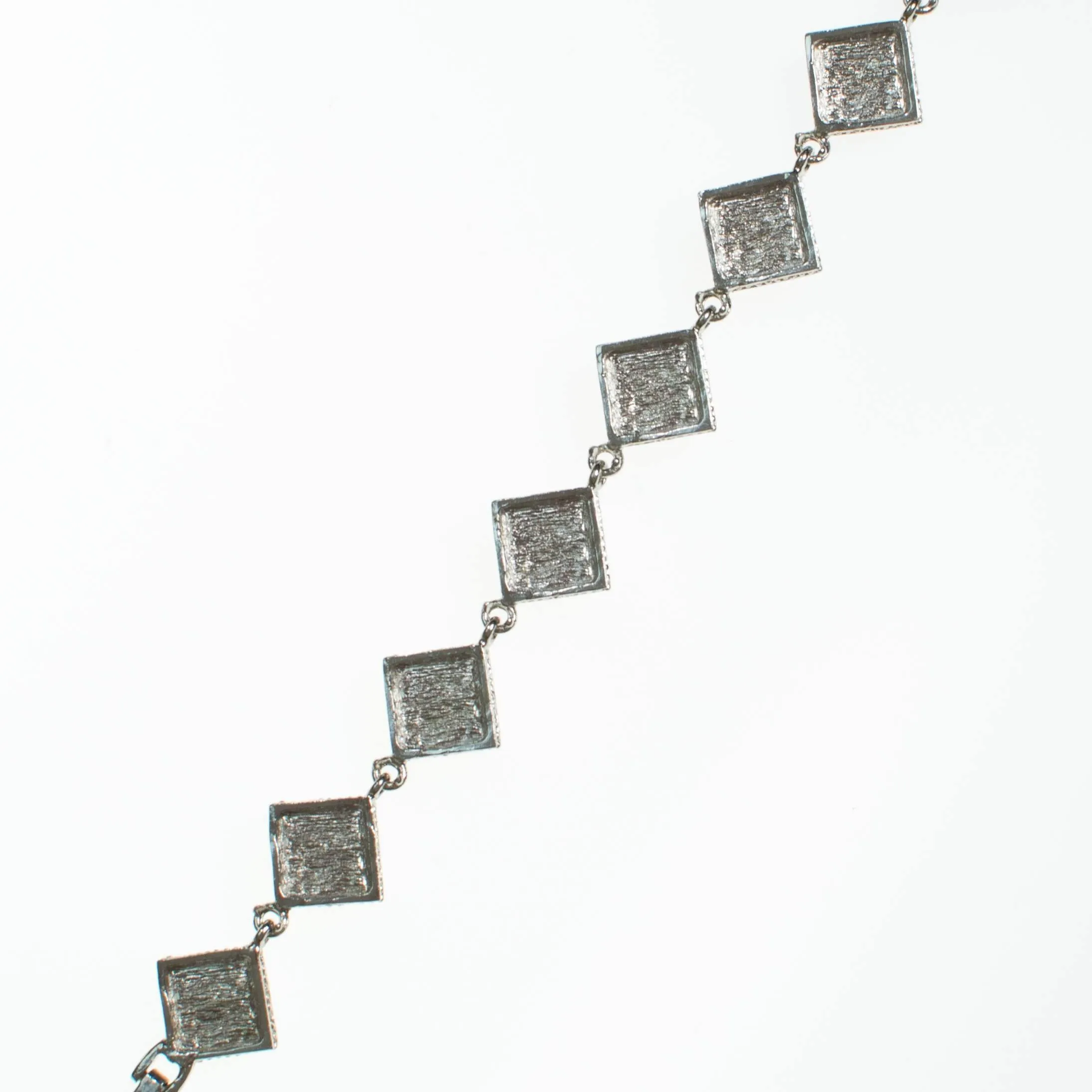 Vintage Kenneth Lane Art Deco Diamante and Red Enamel Bracelet