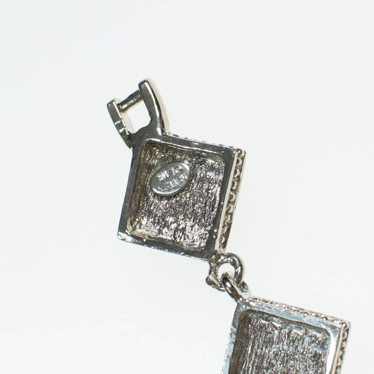 Vintage Kenneth Lane Art Deco Diamante and Red Enamel Bracelet